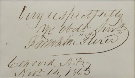 Lot #19 Franklin Pierce Signature - Image 2