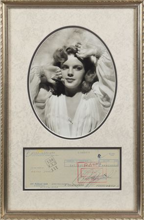 Lot #609 Judy Garland Check - Image 1