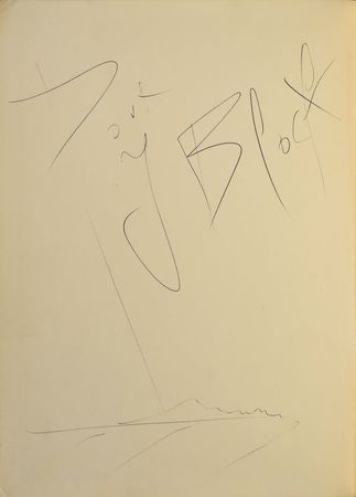 Lot #325 Salvador Dali: Amazing surrealist sketch of Don Quixote and Rocinante - Image 1