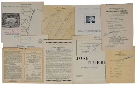 Lot #555 Pianists, Conductors, and Composers Group Lot - Image 1