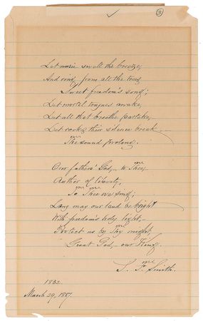Lot #386 Samuel Francis Smith: 