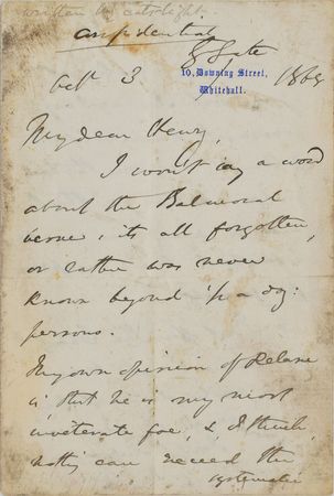 Lot #174 Benjamin Disraeli: 