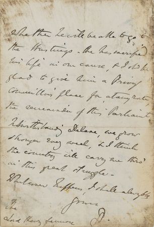 Lot #174 Benjamin Disraeli: 