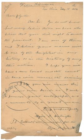 Lot #157 Charles Guiteau Signed Manuscript - Image 1