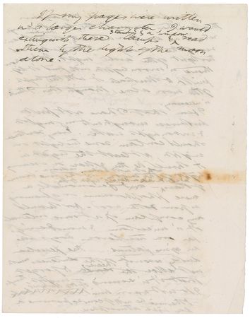 Lot #389 Henry David Thoreau: Thoreau's poetic observations on writing of moonlight: 