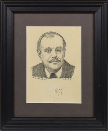 Lot #403 H. G. Wells Sketch - Image 1