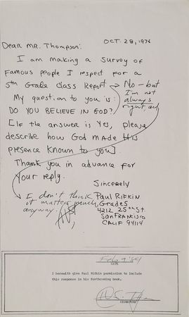 Lot #178 God Letters: Permission Slips: 