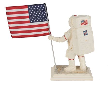 Lot #310 Alan Shepard Signed Photograph and Statue - Image 3
