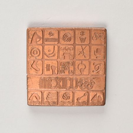 Lot #717 Mexico 1968 Summer Olympics Participation Medal Medal - Image 1
