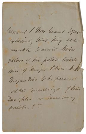 Lot #26 U. S. Grant Handwritten Letter Signed