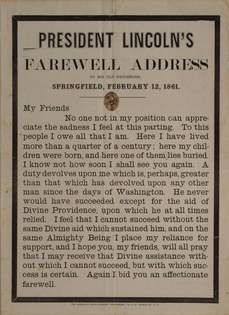 Lot #23 Abraham Lincoln: A duty devolves upon me
