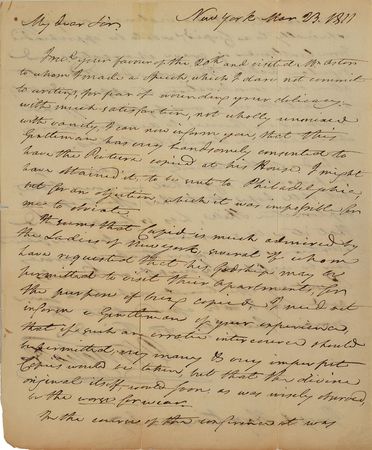 Lot #221 Oliver Wolcott, Jr Handwritten Letter Signed - Image 1