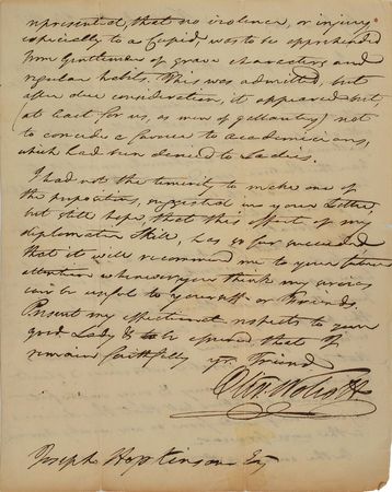 Lot #221 Oliver Wolcott, Jr Handwritten Letter Signed - Image 2