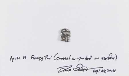 Lot #8332 Dave Scott's Apollo 15 Lunar Surface-Carried Silver Snoopy Pin - Image 1