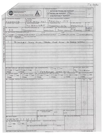 Lot #452  Space Shuttle Columbia Multi-Layer Insulation - Image 4