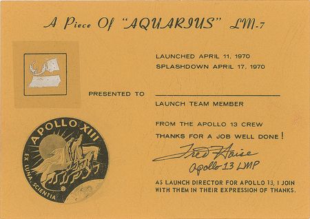 Lot #8308 James Lovell and Fred Haise Training-Used Signed Dictionary Page - Image 3