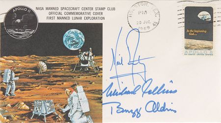 Lot #8220 Buzz Aldrin?s Apollo 11 ?Type 1? Signed Insurance Cover - Image 2