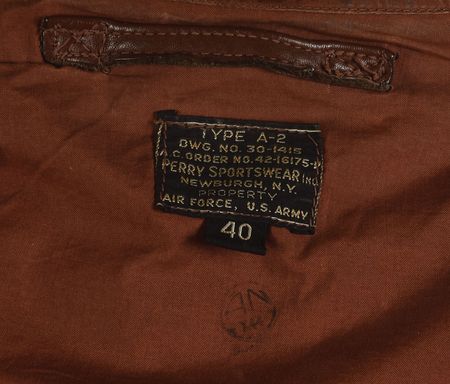 Lot #8008  World War II 'Type A-2' Military Jacket - Image 6