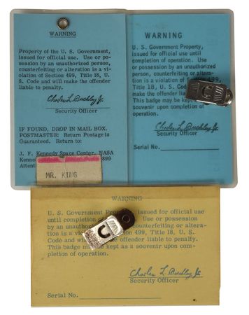 Lot #8262 Jack King's Set of (3) Apollo 11 Badges - Image 2