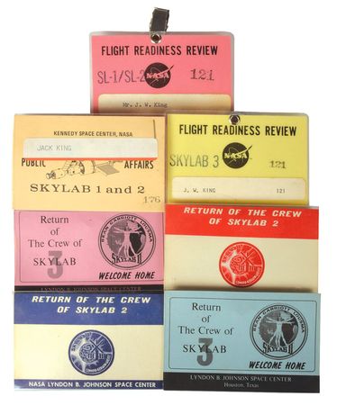 Lot #8420 Jack King's Skylab Set of (7) Badges - Image 1