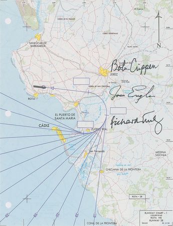Lot #8495  STS-2 Signed Landing Site Chart - Image 1