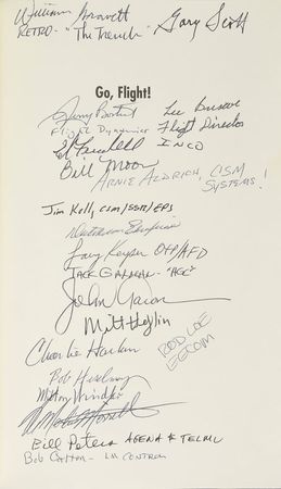 Lot #8177  Mission Control Signed Book - Image 1