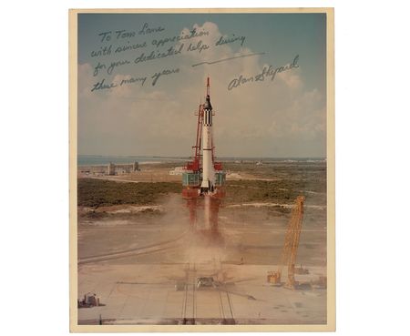 Lot #8053  MR-3: Alan Shepard Signed Photograph - Image 1
