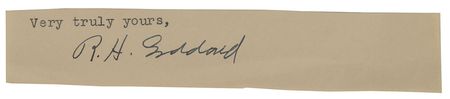 Lot #8020 Robert H. Goddard Signature and Early Rocketry Collection - Image 1