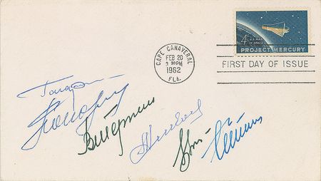 Lot #8035  Vostok Cosmonauts Signed Cover - Image 1