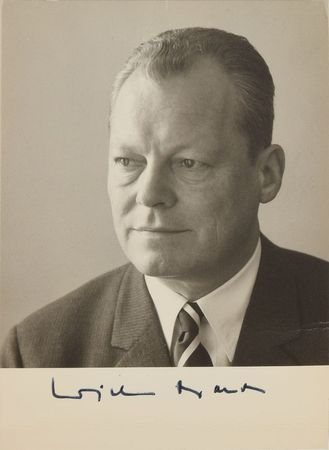 Lot #8297  Apollo 13 Launch Cover and Willy Brandt Signed Photograph - Image 2