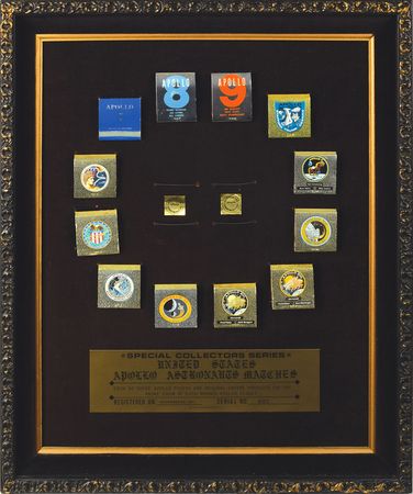 Lot #8175  Apollo Matchbooks Display - Image 1