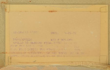 Lot #8365  Apollo 16 Oversized Signed Photograph - Image 2