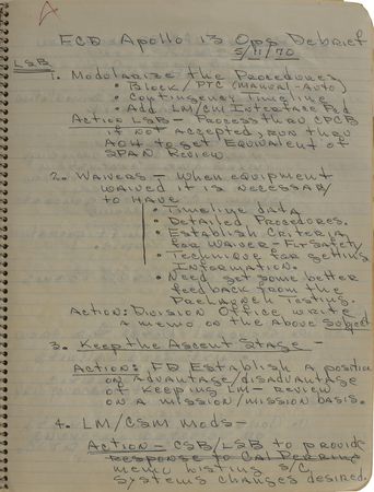 Lot #8304 Gene Kranz's NASA Journal - Image 1