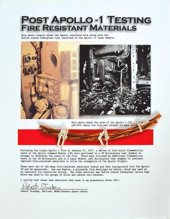 Lot #8186  Apollo 1 Test Material - Image 1