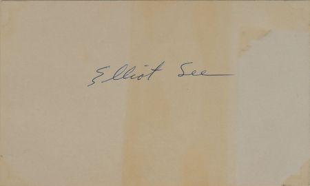 Lot #8103  Gemini 9: See and Bassett Pair of Signatures - Image 1