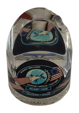 Lot #8470  Space Shuttle Set of (3) Lucite Flown Fragments - Image 2