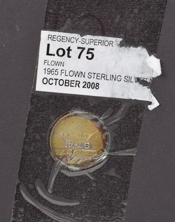 Lot #8087  Gemini 4: Ed White's Flown Silver Medallion and Crew-Signed Display - Image 3