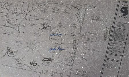 Lot #8042  Mercury 7 Signed ASF Blueprint - Image 1