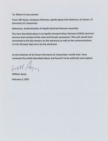 Lot #8144  Apollo Interior Electrical Connector - Image 5