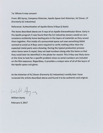 Lot #8141  Apollo EVA Pair of X-ray Glove Photographs  - Image 5