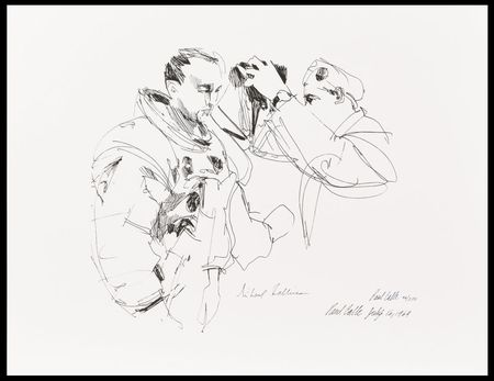 Lot #8253 Michael Collins and Paul Calle Signed Print - Image 1