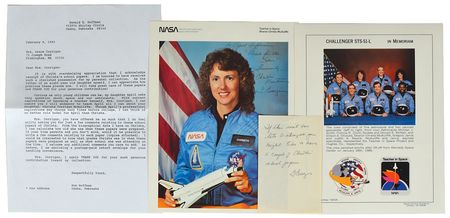 Lot #8501 Christa McAuliffe's Handwritten Grade School Paper - Image 2