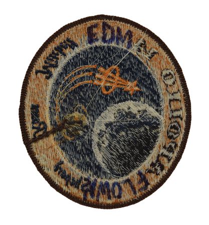 Lot #8321 Edgar Mitchell Signed Apollo 14 Patch - Image 1