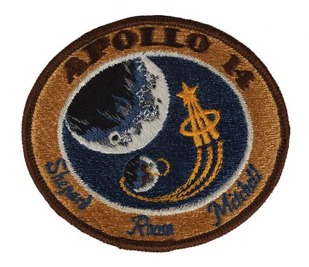 Lot #8321 Edgar Mitchell Signed Apollo 14 Patch - Image 2