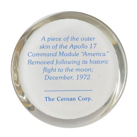 Lot #8390  Apollo 17 Flown Fragments of CM Outer Skin - Image 2