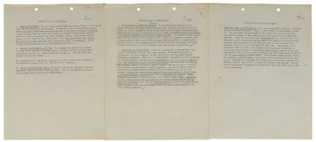 Lot #8016 Wernher von Braun Initialed Notes - Image 1