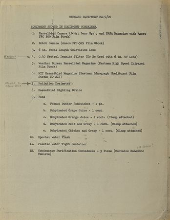 Lot #8077  MA-9: Gordon Cooper Mercury Photographic Archive - Image 13