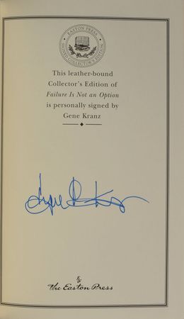 Lot #8302 Gene Kranz Signed Book - Image 1
