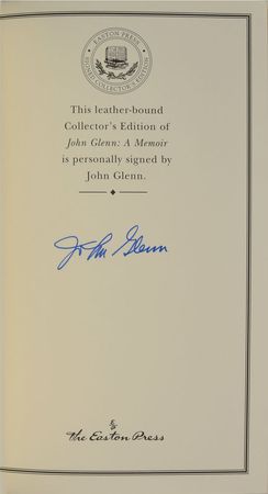 Lot #8064  MA-6: John Glenn Signed Book - Image 1