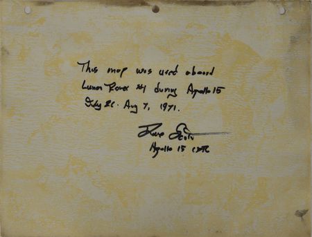 Lot #8328 Dave Scott's Apollo 15 Lunar Surface-Used Contour Map - Image 2